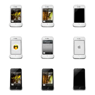 iPhone 4 icon sets preview