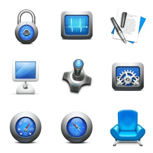 Mac OS X Style icon sets preview