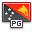 flag, papua, new, guinea icon