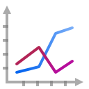 Actions office chart line icon