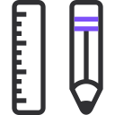 scale, tool, pencil, tools, edit, write, ruler icon