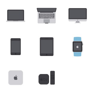 ize: Apple devices bies icon sets preview