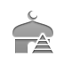 mosque, pyramid icon