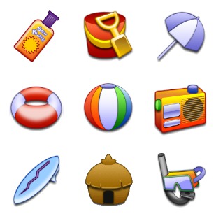 Tropical Stuff icon sets preview