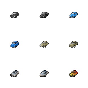 VW Beetle icon sets preview