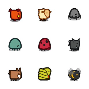 Zootetragonoides 2 icon sets preview