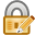 lock, edit icon