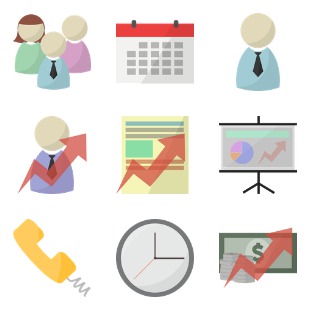 Office Set icon sets preview