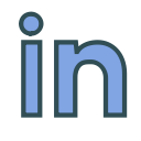 linkedin, brand, media, letter, share, social icon