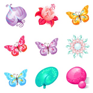 Yoga icon sets preview