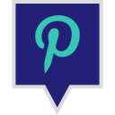 logo, media, social, pinterest icon
