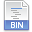 bin, extension, file icon