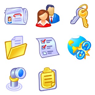 Vista Style Business And Data icon sets preview