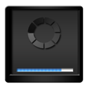 Black, Downloads icon
