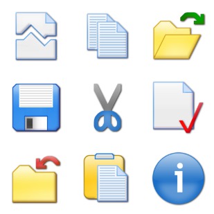 Toolbar icon sets preview