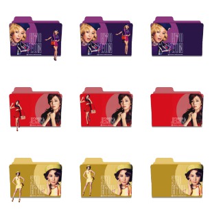 Girls Generation Folder icon sets preview