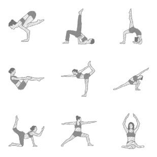 Yoga Poses | scribble icon sets preview