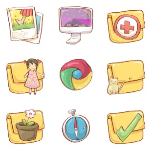 Harmonia Pastelis icon sets preview