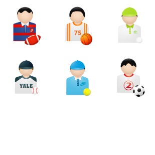 Sport People icon sets preview