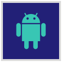 social, logo, media, android icon