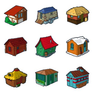 World Houses icon sets preview