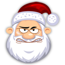 angry, santa claus icon