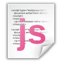 Application, Javascript icon