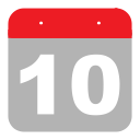 event, one, zero, schedule, ten, calendar, hovytech icon