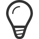 idea, light, bulb icon