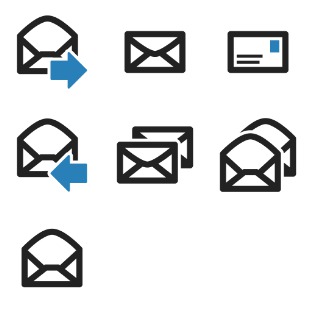 Mail icon sets preview
