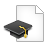 mortar board, academic, degree, cap icon