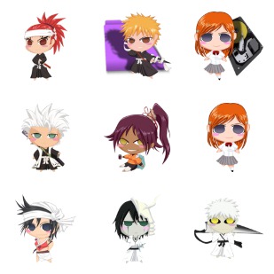 Bleach Chibi for mac icon sets preview