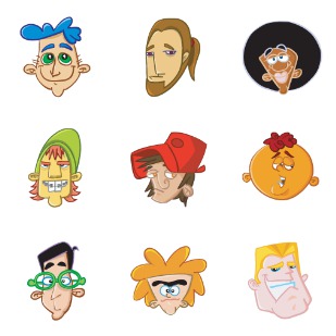 Avatar Boy icon sets preview
