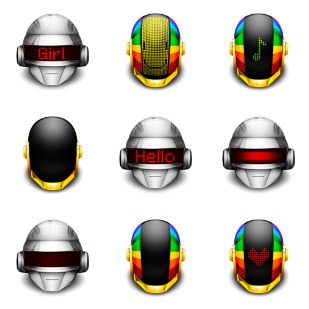 Daft Punks icon sets preview