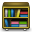 library, books, shelf icon