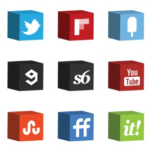 3D Cube icon sets preview