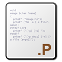 p, Source icon