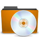 orange, folder, disk, disc, cd, save icon