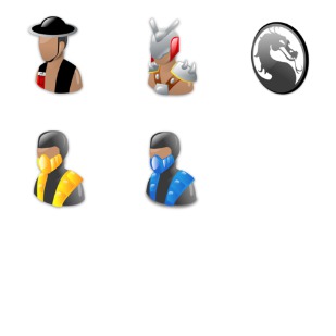 Mortal Kombat icon sets preview