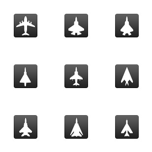 Aircraft icon sets preview