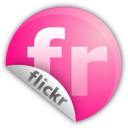 flickr, fr, sticker icon