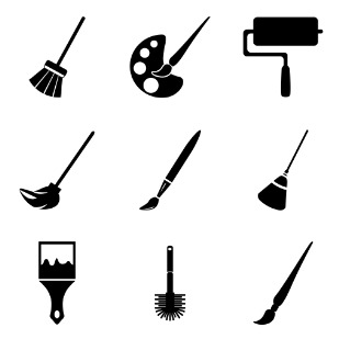 Brush Set | icon sets preview
