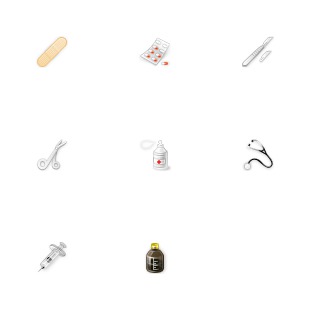 Medical Tools icon sets preview