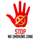 Stop No Smoking Zone symbol icon