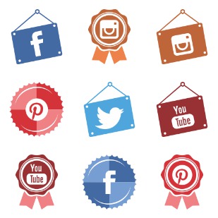 3in1 social media pic icon sets preview