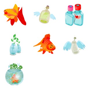 Water icon sets preview