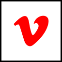 company, media, logo, social, vimeo icon