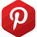 social network, pinterest icon