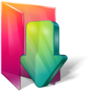 aurora,folder,downloads icon