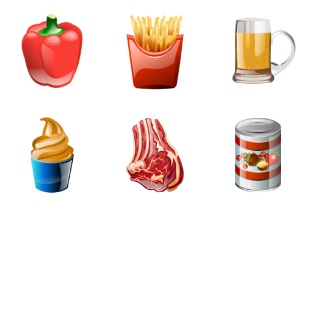 Brilliant Food icon sets preview